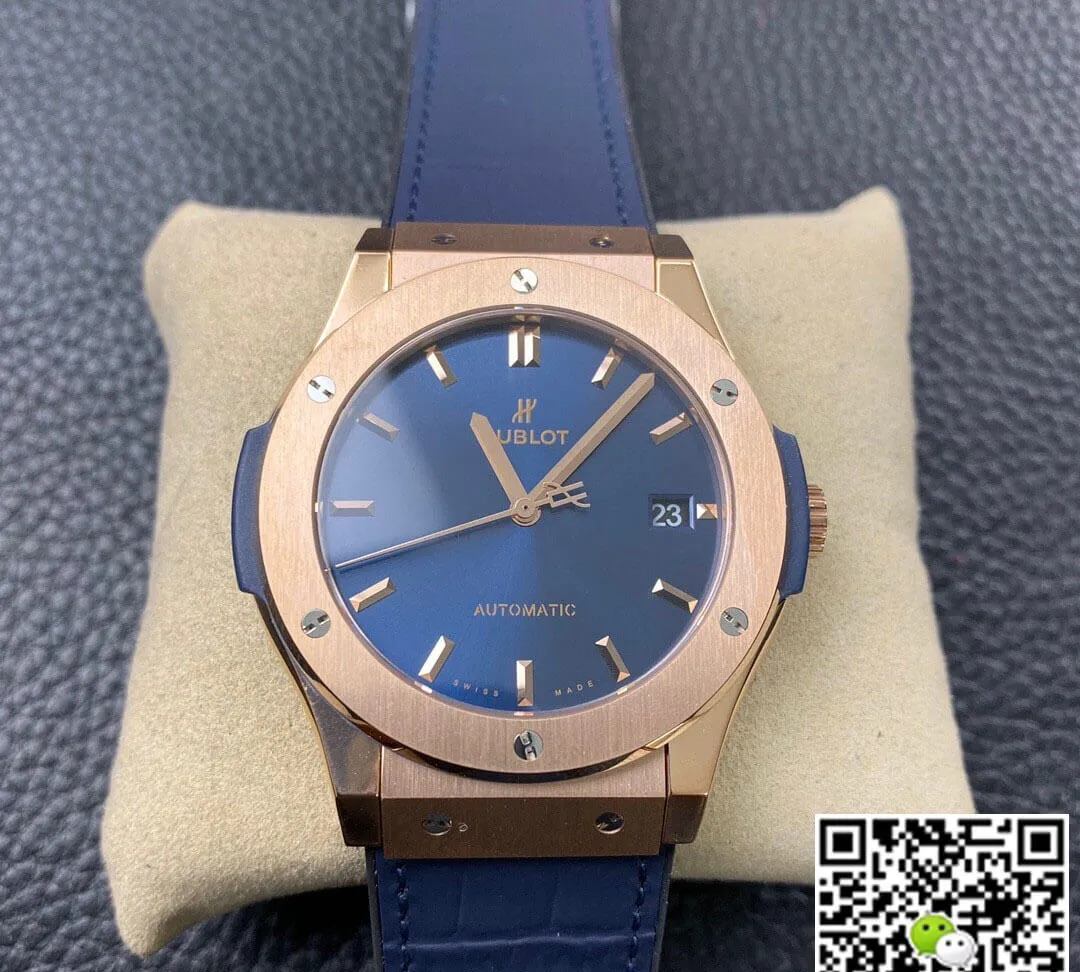 Hublot Classic Fusion 542.OX.7180.LR 42MM WWF Factory 1:1 Best Edition Replica Watch Blue Strap